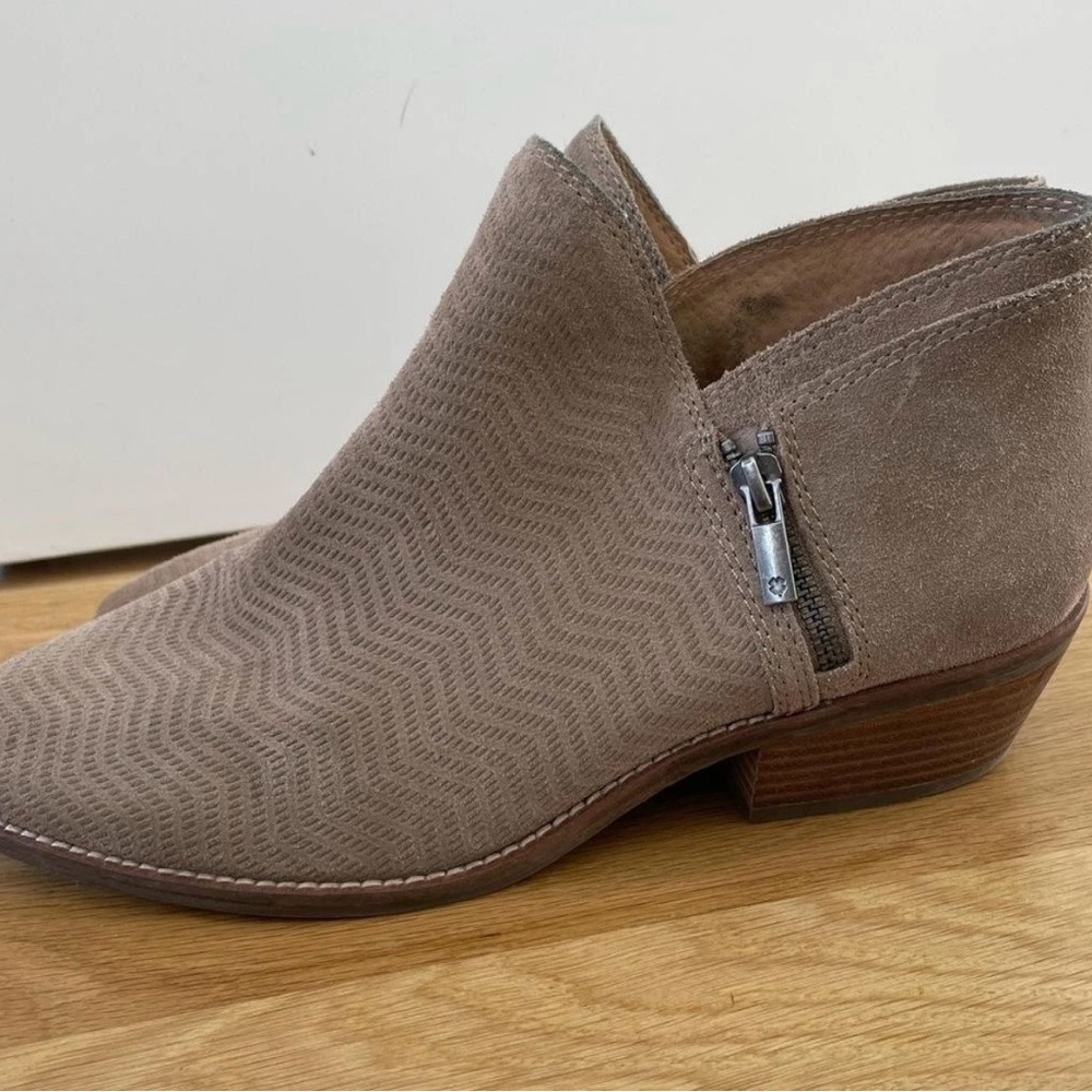 Lucky Brand Taupe Ankle Booties